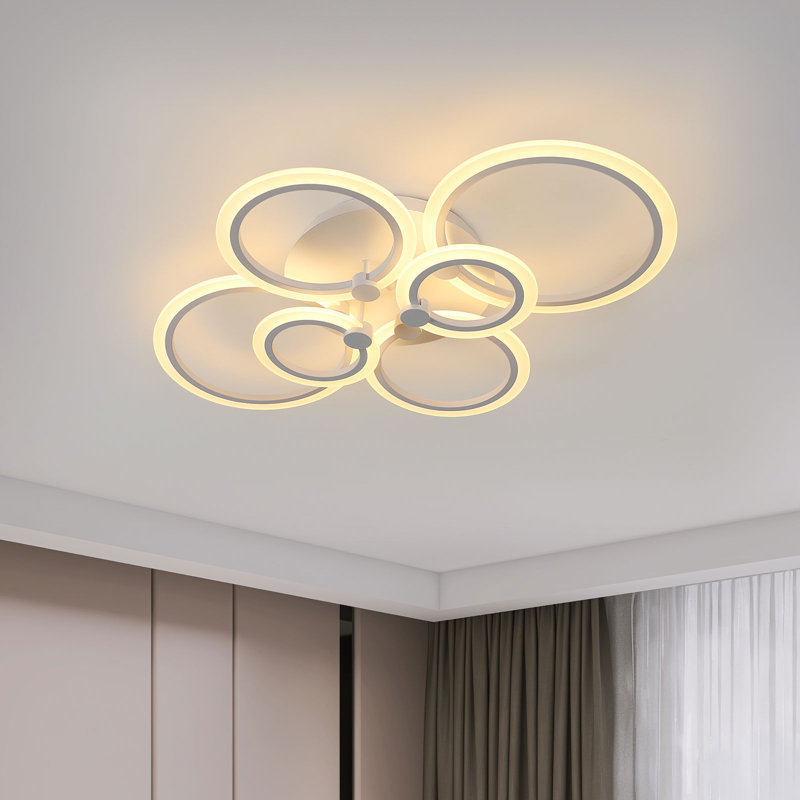 Modern LED 6-Round Ceiling Light Flush Mount