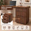 Bureau moderne en L 90 po en noyer avec 3 tiroirs, bureau pivotant à 360 ° en bois, bureau de direction, bureau d'angle, poste de travail de bureau, pour le bureau à domicile ou le salon