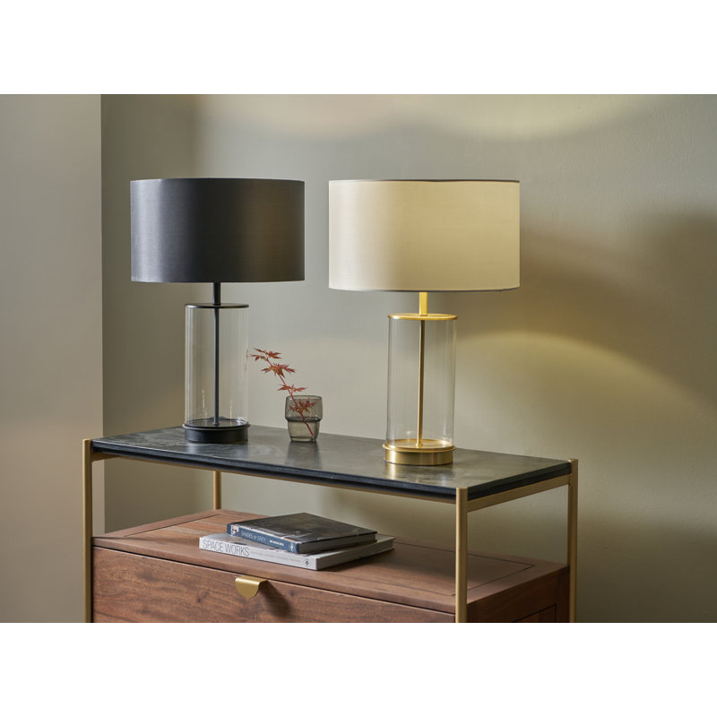 Langton Glass Lamp Base Lamp, Clear/Gold