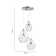 3 Light LED Spiral Pendant Ceiling Light With Different Shade Sizes