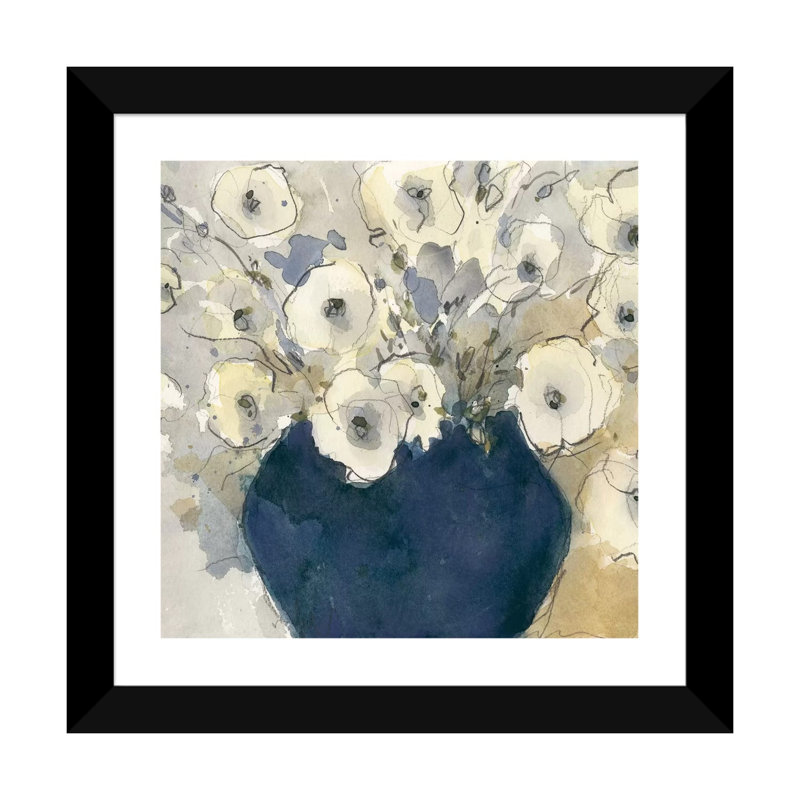 «Blossom Study II», reproduction d'art encadrée, H 24 po x l 24 po x p 1 po, Papier noir