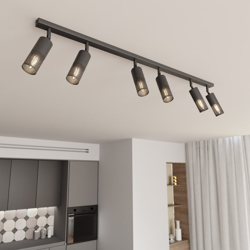 Samonie Flush Mount, Matte Black