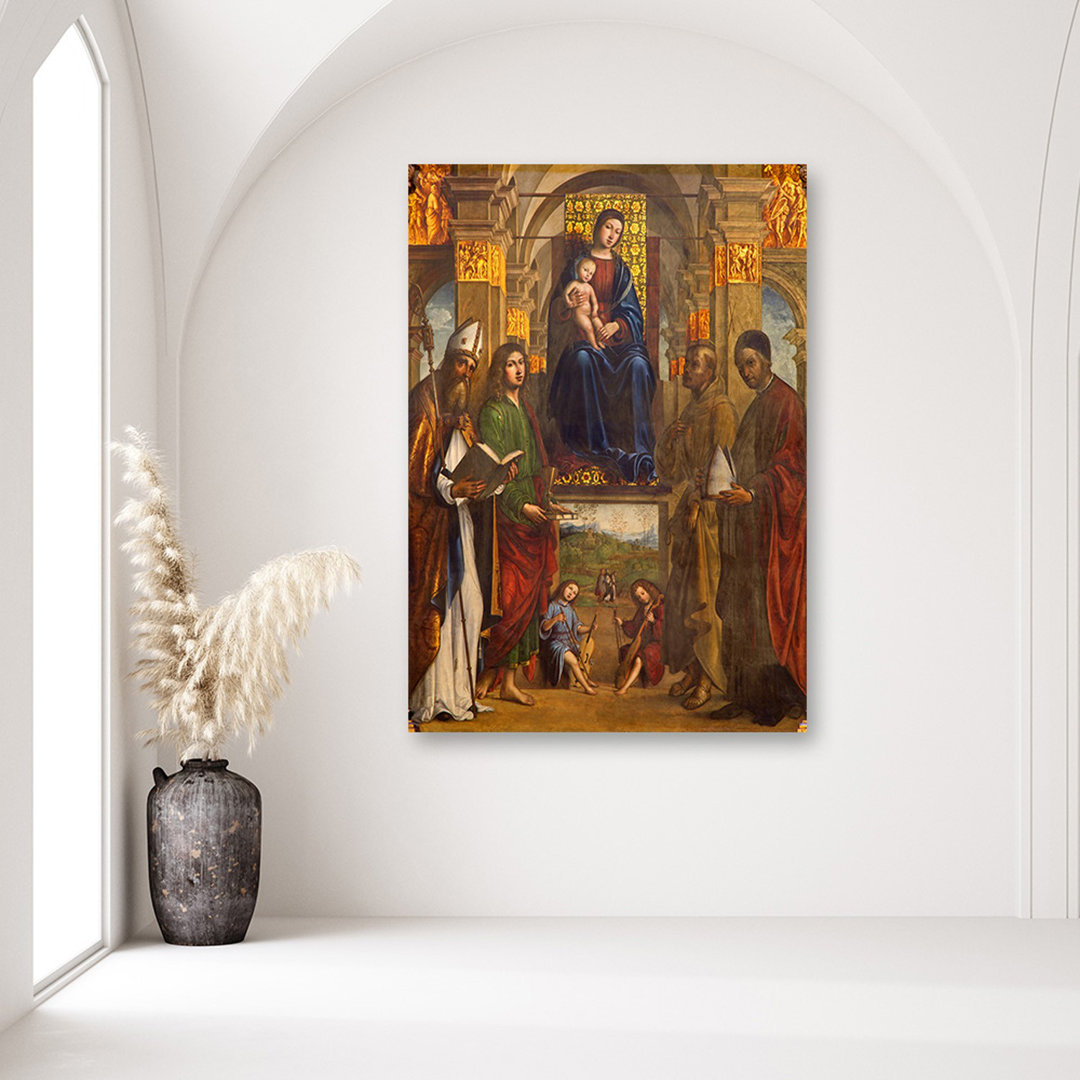 Leinwandbild Madonna und Heilige Bologna 51081