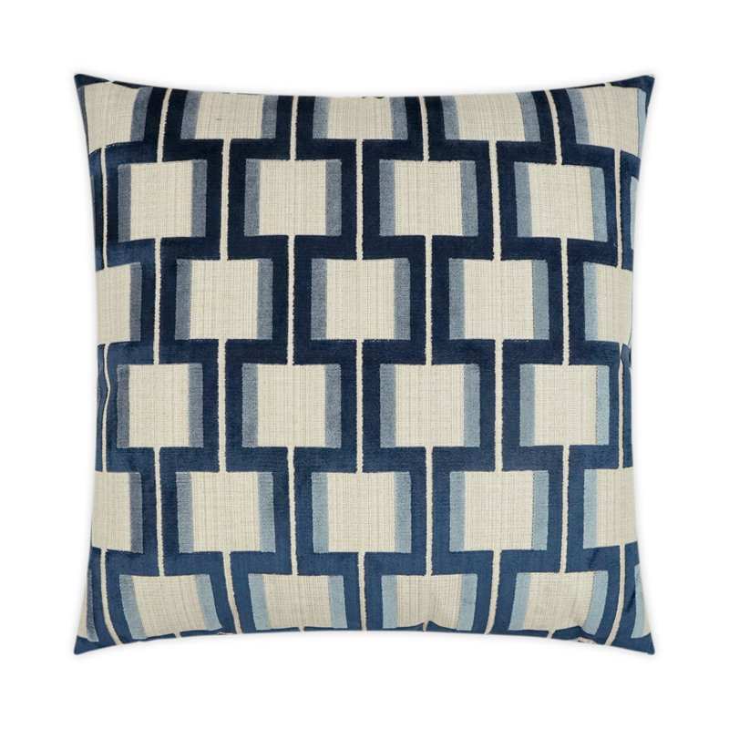 Shoreham Pillow Cover & Insert, Square 24", Indigo