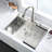 Rust Stainless Steel 30 In Sink With Bottom Grid & Stain Finish Extra Drop-In Scratch Resistance
