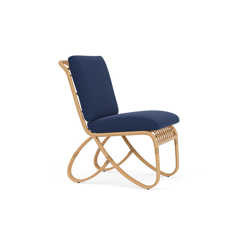 Riviera Outdoor Dining Side Chair, Beach Navy