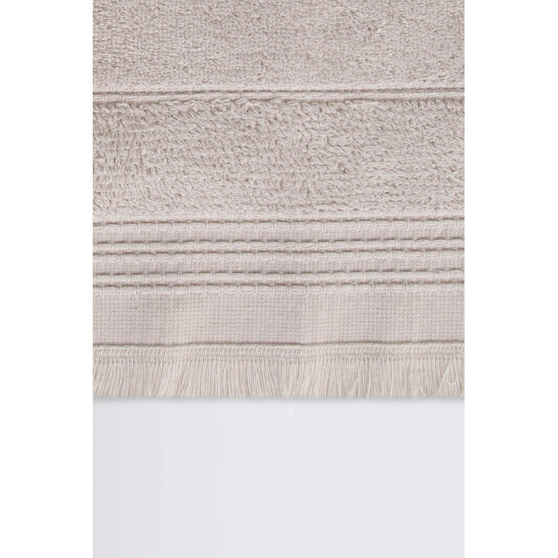 1 / Rayé / Serviette de bain, Beige
