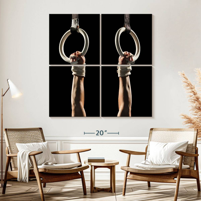 Anneaux de gymnastique Sireci, H 57 po x l 57 po