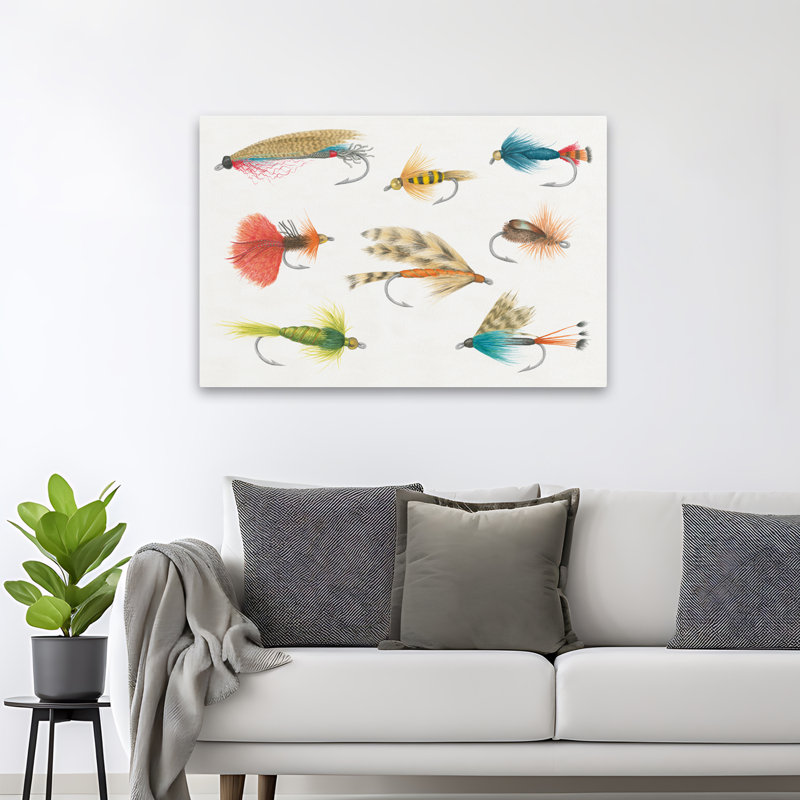 Contemporary Gone Fishin I, H 48 po x l 32 po