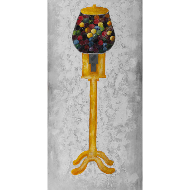 Yellow gum dispenser - 15.75"x31.50" Desk mat