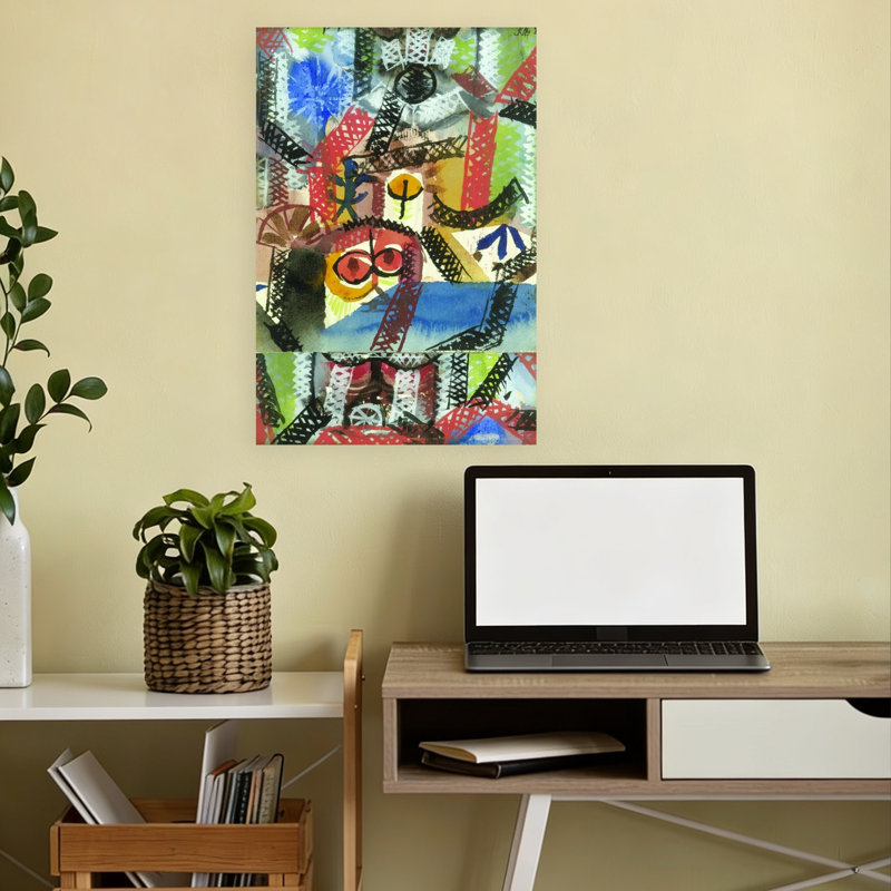 Barbarian Composition , 1918 Classic Colorful Abstract Wall Art Print - Print, 45.72cm H x 30.48cm W