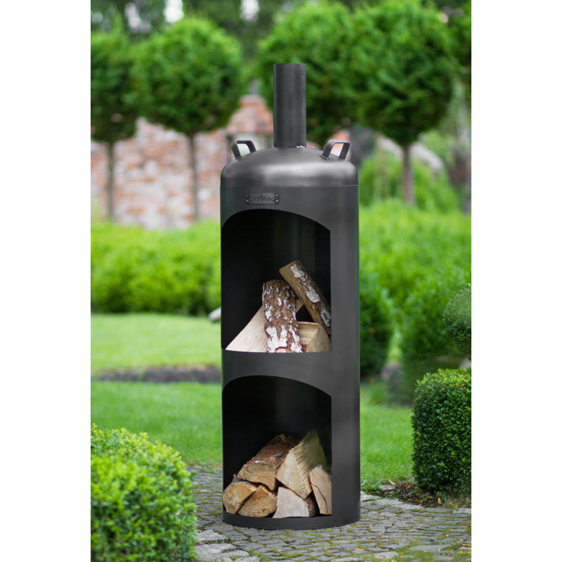 Rectangle Steel Wood Burning Smokeless Chimnea