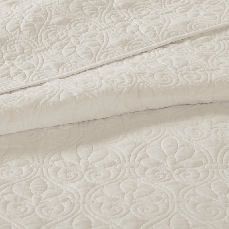 Ensembles de literie confortables et réversibles en coton crème pour des chambres confortables