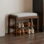 Banc à chaussures en noyer noir-130217895-130217894