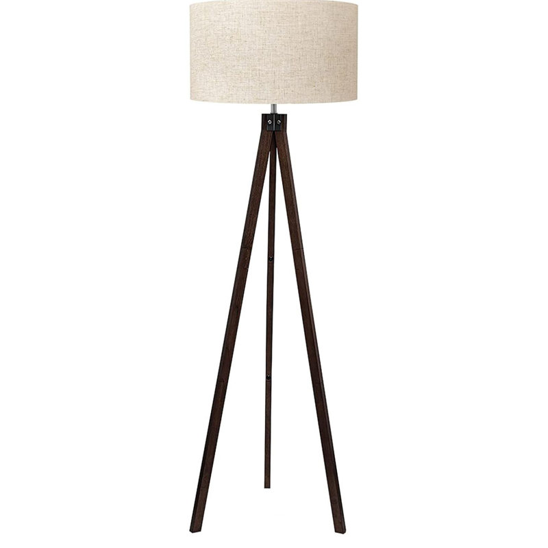 Lampe trépied 61 po Avangaline, Noyer