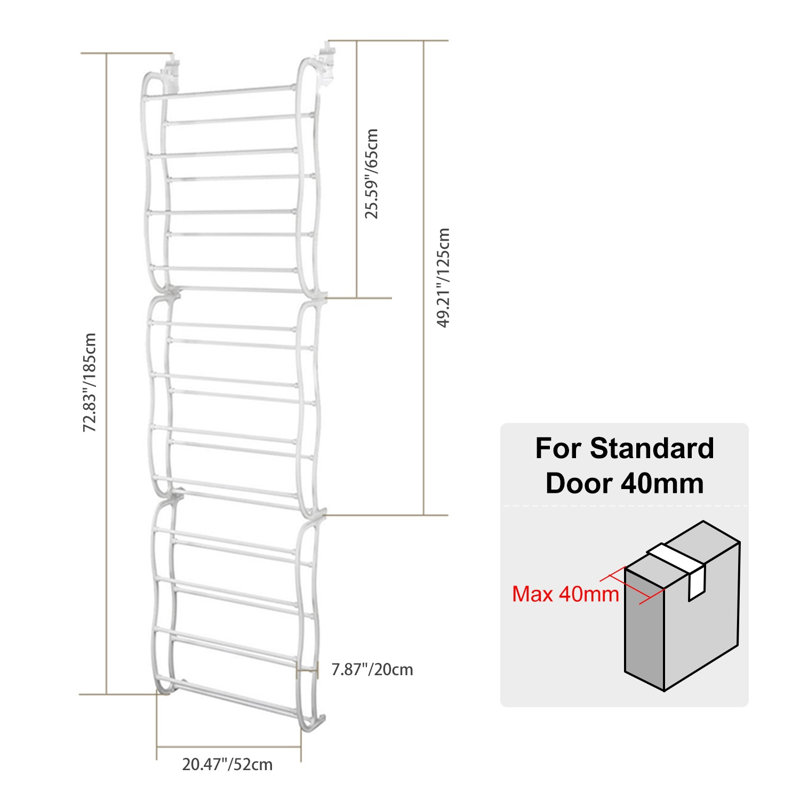 36 Pair Overdoor Shoe Organizer