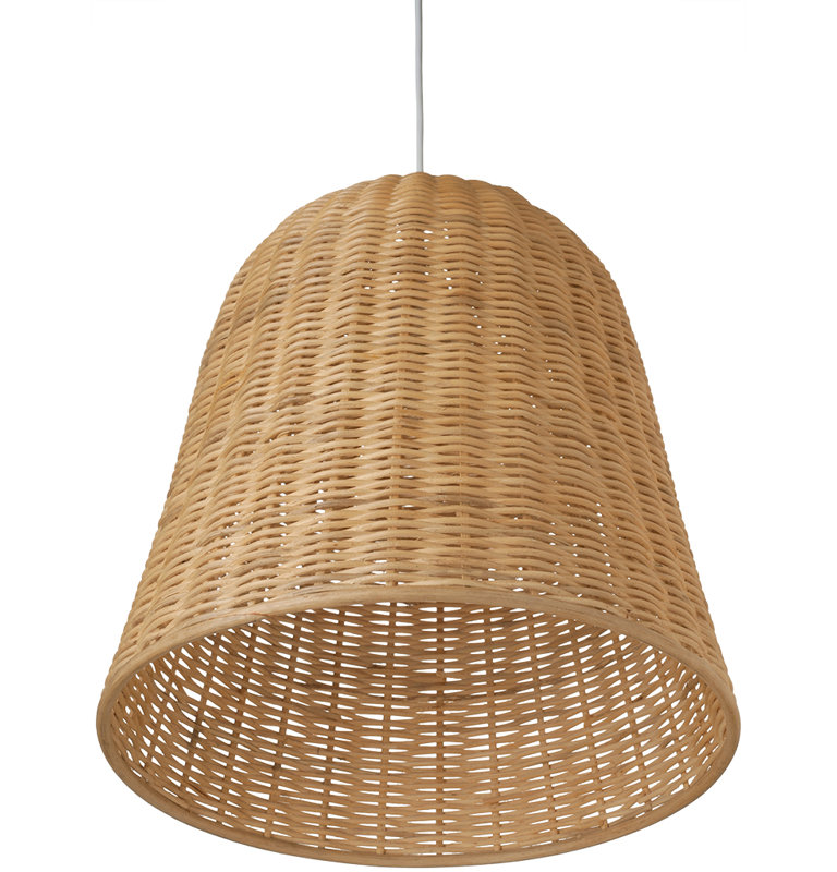 Hatsu 1 - Light Natural Dome Pendant, Light Brown