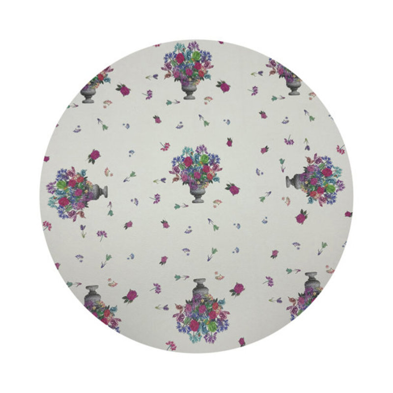 Pistils Small Bouquet Vegan Leather Round Coasters