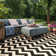 Arneshia Cotton Black/Beige Area Indoor/Outdoor Area Rug