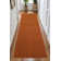Custom Size Anti Slip Machine Washable Low Profile Plain Burnt Orange Rust Rug