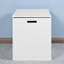 Armoire de rangement blanche à grande capacité avec charnières - pouvant accueillir davantage de salon et de banc d'entrée dans la chambre à coucher