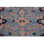 Tapis bleu en laine noué à la main de conception unique 5 pi x 6 pi 10 po New Age