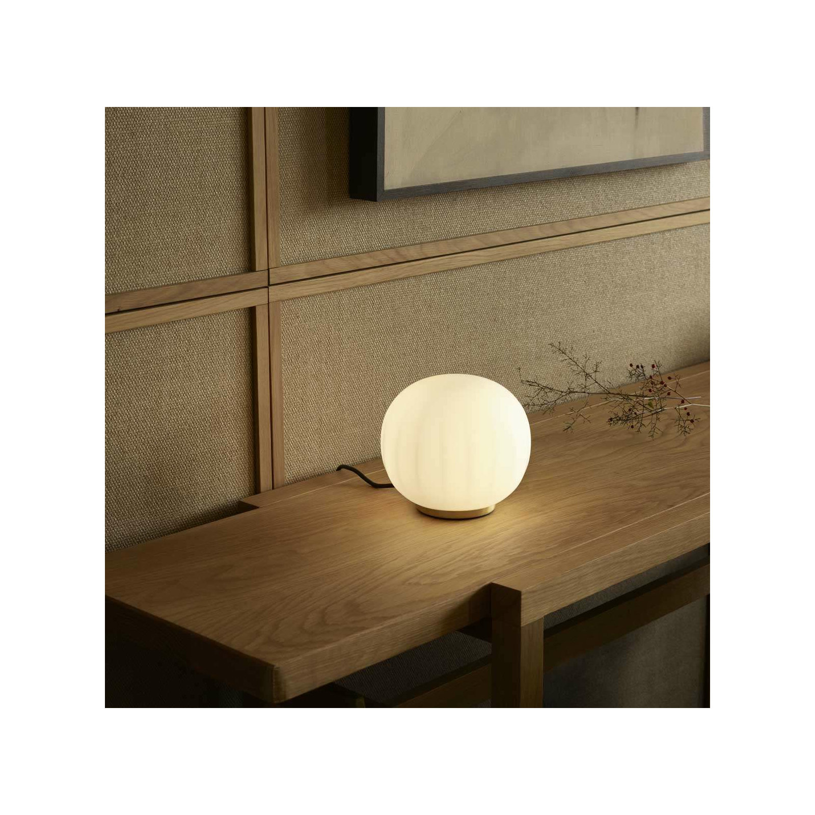 Lita Stemless Table Lamp, Brass, 10.2" H x 11.8" W x 11.8" D