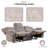 Ryong Upholstered 88'' Reclining Sofa