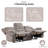 Ryong Upholstered 88 " Chenille Sofa Reclining