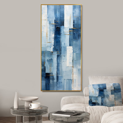 Blue Nautical Shapes II - Coastal Minimalisme, art mural
