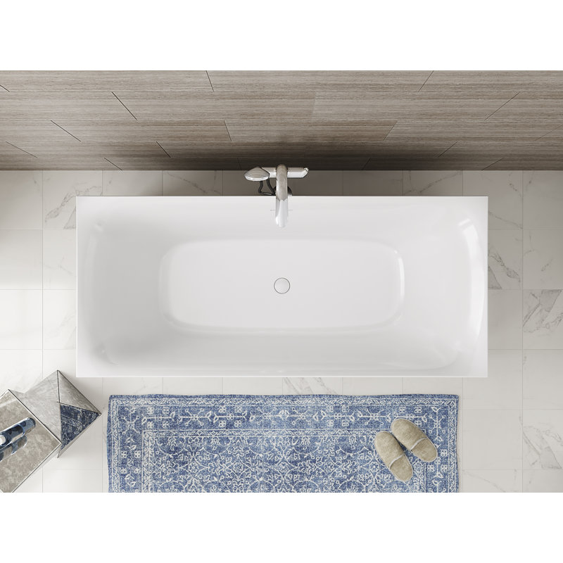 59" x 30" Freestanding Soaking Bathtub