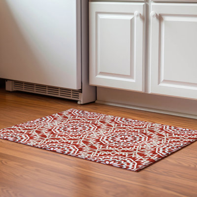 Premium Machine Washable Cerrito Red Rug