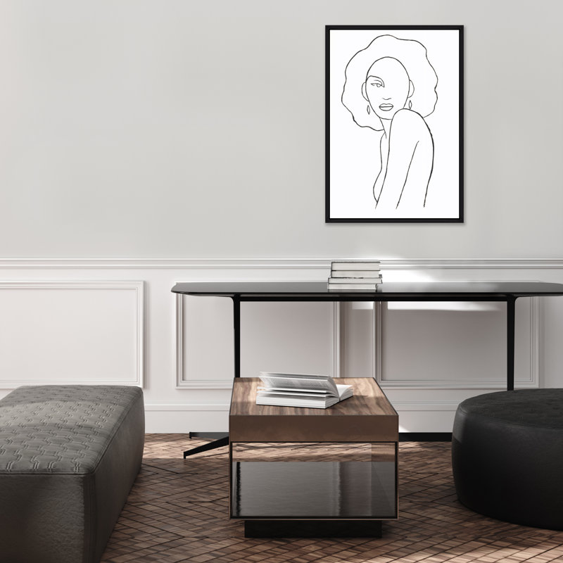 Art mural encadré Swift V, H 54,75 po x l 37,75 po, Noir