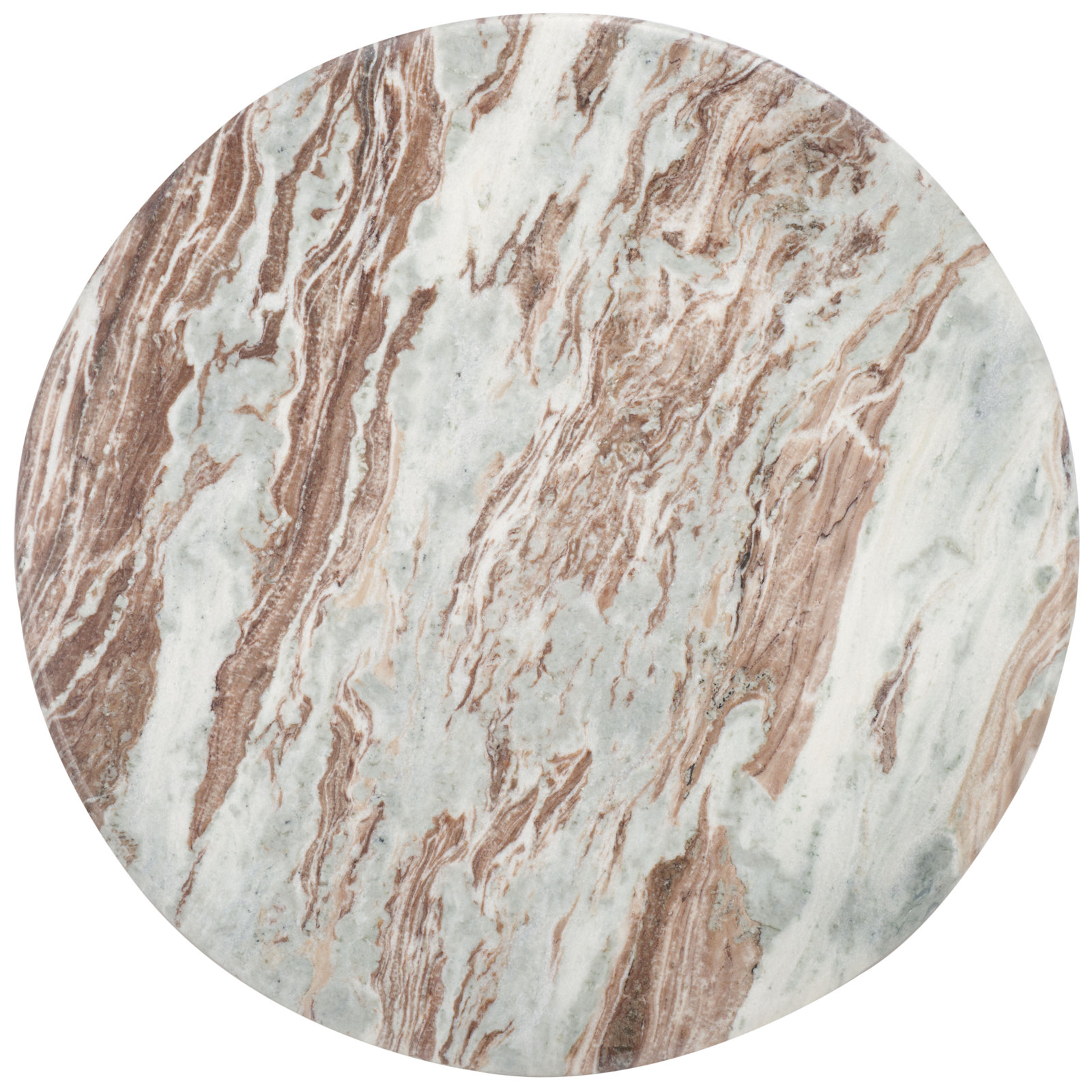 Bryony 38" Genuine Marble Coffee Table, Brown