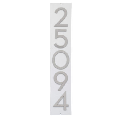 Floating Modern 4" Number Vertical Address Plaque (5 Digits)