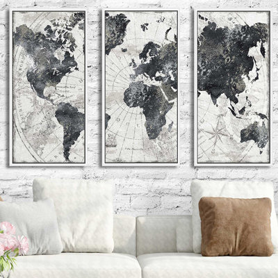 " Modern Atlas " 3 - Pieces