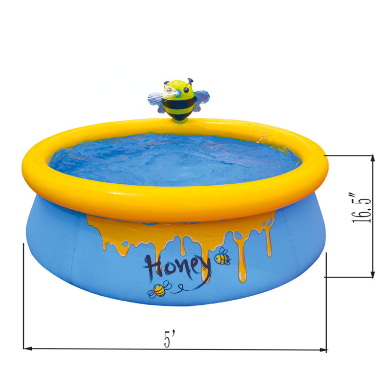 Bee Spray Blue and Yellow Inflatable Kiddie Pool