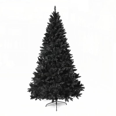6FT Pre-lit Artificial Hinged Christmas Tree with 920 Branch Tips and 280 Color LED Lights, 11 Lighting Modes for Holiday Decor