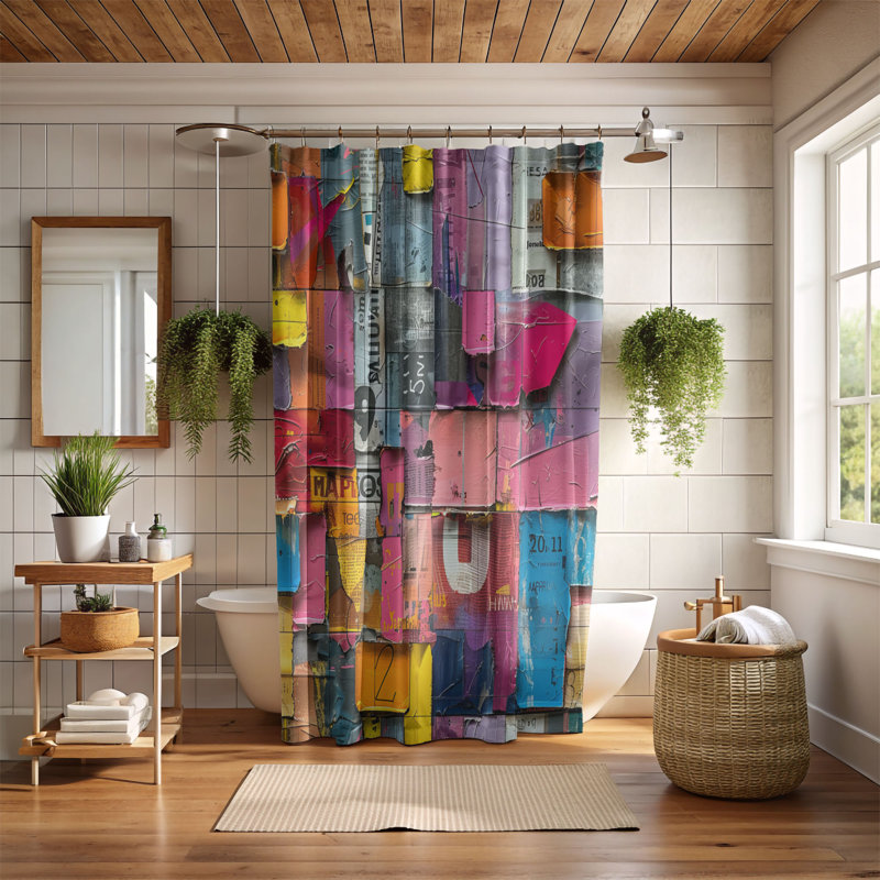 Brisk Blend - Premium Shower Curtain, 74"H x 71"W