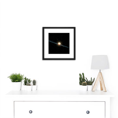 Space NASA Dust Ring Tabby's Star Illustration - Single Picture Frame Print