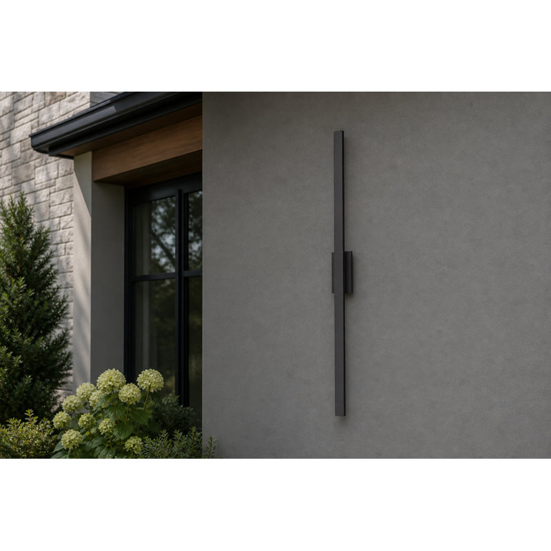 Chesnet-Outdoor Wall Mount, 96" H x 4.5" W x 2.75" D, Architectural Bronze