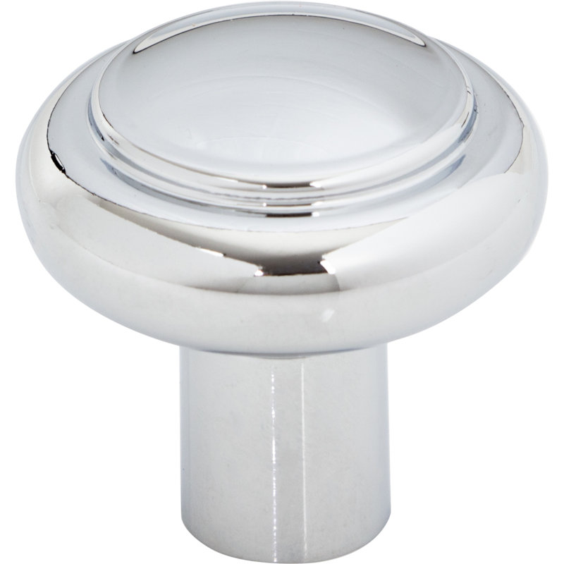 Clarence 1 1/4" Diameter Mushroom Knob, Polished Chrome