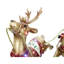 Décoration de Noël intérieure / extérieure surdimensionnée, lumières DEL durables, traîneau du Père Noël et renne volant