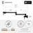 Modern Faucet Stylish Two-Handles Wall Mount with Single Hole Pot Filler-72222606