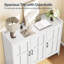 Multifunctional Freestanding Shoe Organizer With Adjustable Shelves