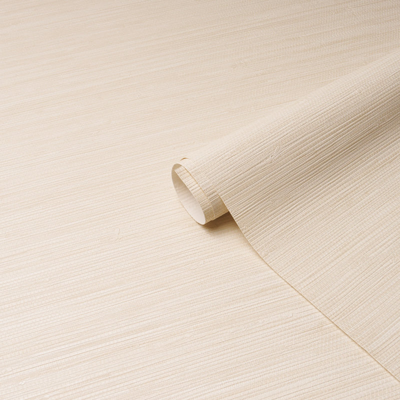 Horizon Grasscloth Vinyl Wallpaper, Ivory