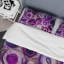 Ensemble de housse de couette designart violet agate geode-35229265