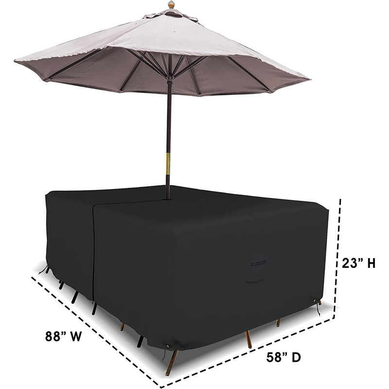 Outdoor Cover, 58.4cm H x 223.5cm W x 147.3cm D
