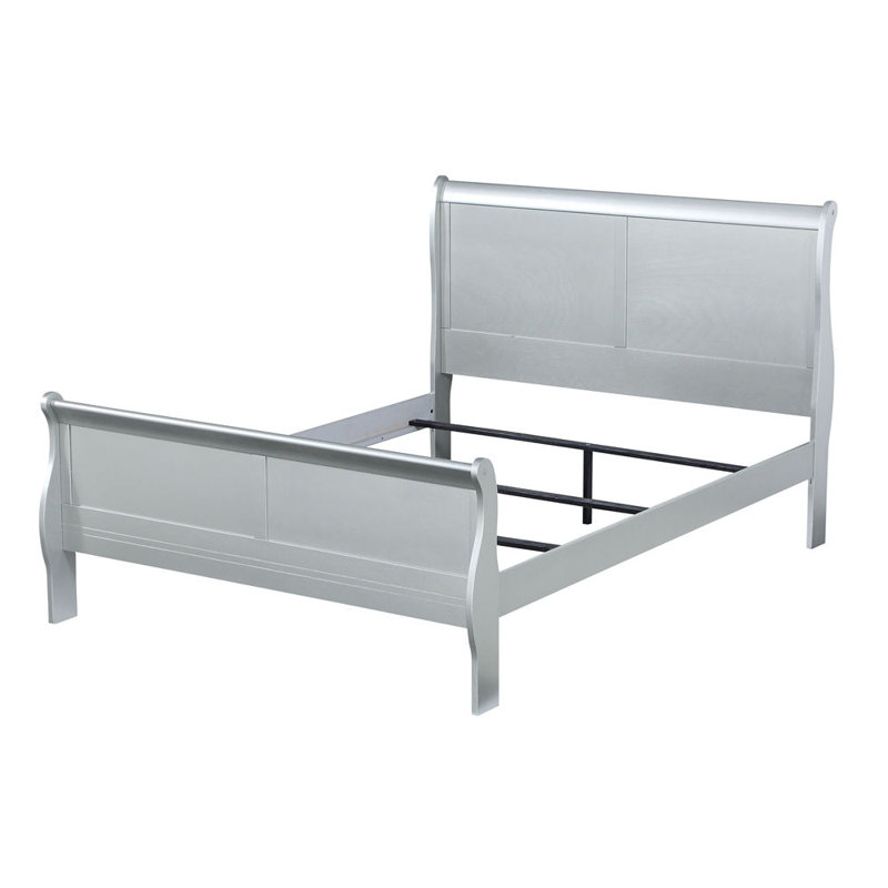 Lit simple Louis Philippe, Gris argenté