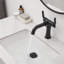 Robinet de salle de bain 1 trou avec ensemble de drain Robinet de lavabo de salle de bain à deux poignées Robinet de lavabo de salle de bain moderne en laiton avec valve-105688469